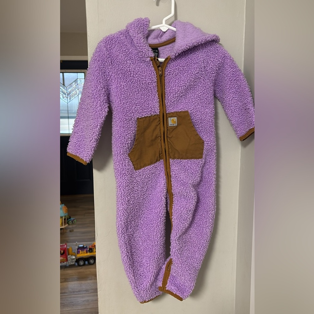 Carhartt Purple fleece coveralls